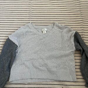 Gray and Dark Gray Women's Top